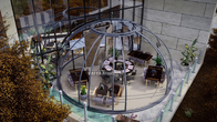 Transparent Garden Glass House Large Aluminum Profiles Round Igloo Geodesic Dome Tents