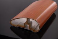Outdoor Aluminium Handrail Profiles Wood Grain ISO9000 Certification 58 HV