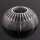 Silver Professional Heat Sink Aluminum Profiles Round Shape Anodized Surface