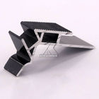 Anodized Furniture Aluminium Profiles Recyclable For Ladder Black Plus LED
