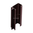 Furniture Aluminium Tube Profiles Bronze Customized Length / Size / Thickness