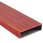 6063 aluminum tube beam wooden grain profile