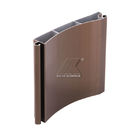 Brown Color Simple and durable aluminum Roller Shutter alloy extrusion profile door in carport and Department store
