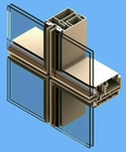 Fireproof Curtain Wall Aluminium Profile Facade Thermal Insulation