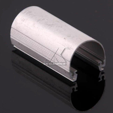 6063 Curtain Rod Material Mill Finish With Aluminum Extrusion Profile