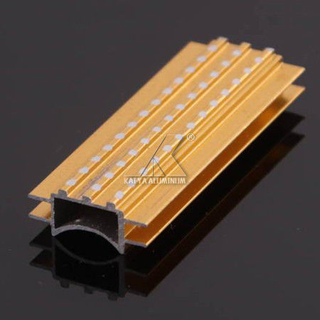 Gold Black CNC Aluminium Profile Decorative Line Anodize Heat Insulation