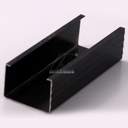 Black Anodized Aluminium Alloy Profile Customize Water Tightness High Stiffness