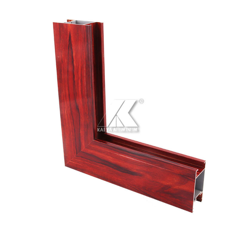 Aluminium profile for windows with lovely wooden grain