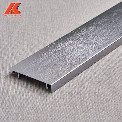 Brushed Anodized Aluminum Skirting Board For Flooring Kitchen Toe Kick