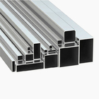 Anodised Aluminium Tube Profiles Silver Square Hollow Pipe 100 x 100