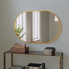 Oval Led Mirror Aluminium Profile Anodizing Brushed Oblong Bending