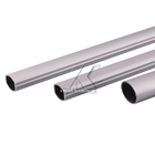 Metal Extrusion Slotted Aluminium Alloy Tube Profiles Anodized Oval Pipe