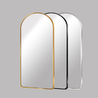 Extruded Arch Wall Mirror Aluminium Frame For Home Decor Brushed