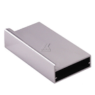 6063 T5 Anodized Extruded Furniture Aluminium Profile For Cabinet Glass Door Handle