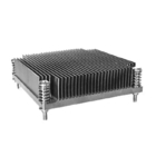 Extruded Skived Processed Fin Heat Sink Aluminum Profiles With Cnc Punching Holes
