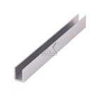 U Shape Channel Aluminium Alloy Profile Extrusion Brushed Gold For Glass Railings