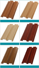 House Interior Wood Grain Aluminium Alloy Profile Fluted Wall 3d Ceiling Panels