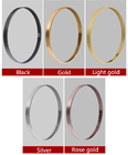 Factory supply aluminum profile decorative golden/black mirror frame fixie frame aluminum