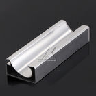Aluminum Silver Anodized Handle with Plastic Caps Kitchen Material OEM Profile