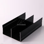 Black Aluminum Alloy Extrusion 6063 OEM Cabinet , Wardrobr RoHS Material