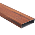 6063 Oak Wooden Extruded Aluminium Profiles For Construction