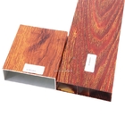 4d Wooden Effect Large Construction Metal Timber Batten Aluminium Tube Profiles Rectangular
