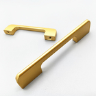 Extra Long Gold Wardrobe Cabinet Closet Door Handles Furniture Aluminium Profiles