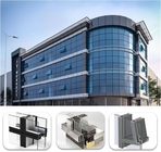 Facade System Large Aluminum Profiles Double Glazed Glass Curtain Wall 3mm