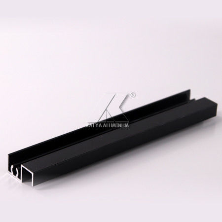Black Alloy OEM Customize Size, Length Extrusted Material For Cabinet , Wardrobe