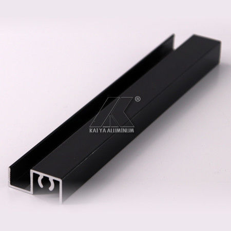 6000 Series ISO Aluminum Black Alloy OEM For Cabinet , Wardrobe Material