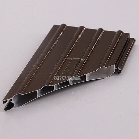 Bronze Roller Shutter Aluminium Profile Electrophoresis Surface Treatment