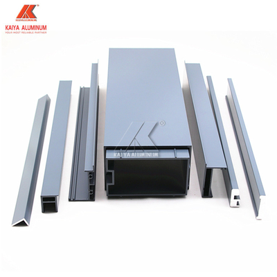 Curtain Wall Structure Aluminium Alloy Profile For Double Glazing Glass Panel Facade