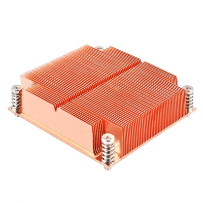 Extruded Bronze Copper CPU Cooler Extrusion Heat Sink Aluminum Profiles For Pc Fan